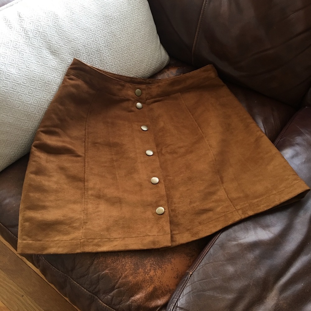 Old Navy Camel Suede Skirt